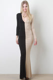 Two Half Maxi Dress