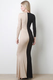 Two Half Maxi Dress