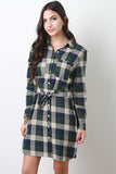 Long Sleeve Flannel Dress