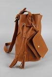 Double Drawstring Bucket Bag