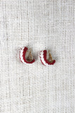 Thread Woven Hoop Earrings