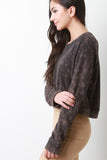 Mineral Wash Raglan Crop Top