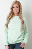Pastel Knit Raglan Pullover Top