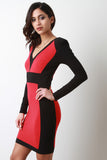 Geometric Color Block Dress