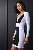 Geometric Color Block Dress
