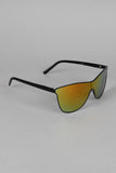 Sport Silhouette Wire Rimmed Sunglasses