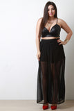 Semi-Sheer Maxi Pants