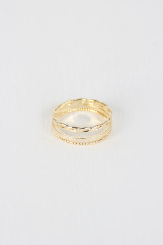 Stacked Multi Band Ring