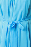 Chiffon Sleeveless Tie Waist Asymmetric Tunic Top