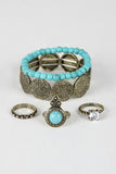 Southwestern Stone Bracelet and Ring Set