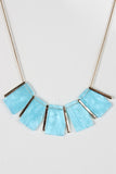 Statement Gemstone And Rod Necklace