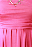 Solid Strapless Maxi Dress