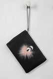 Faux Fur Accent Style Icon Clutch