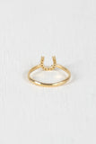 Horseshoe Rhinestones Ring