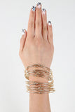 Stacked Multi Wire Cuff Bracelet
