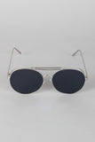 Straight Aviator Side Shield Sunglasses