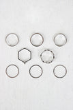 Heart and Chain Stacking Ring Set