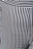 High Waisted Stripe Wide Leg Crop Pants