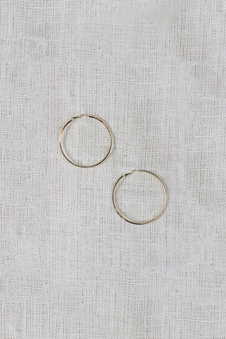 Square Wire Hoop Earrings