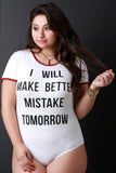 Graphic Print Short Sleeve Bodysuit