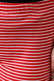 Texturized Stripe Print Leggings
