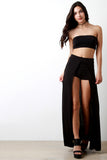 Tube Top With Open Front Maxi Skirt Matching Set