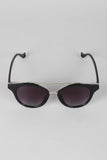 Double Bridge Contrast Cat Eye Sunglasses