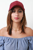 Vegan Suede Baseball Cap
