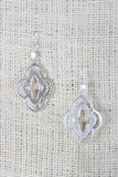 Open Moroccan Shaped Dangle Earrings