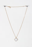Simple Clover Charm Necklace