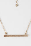 Double Layer Fringe Bar Necklace