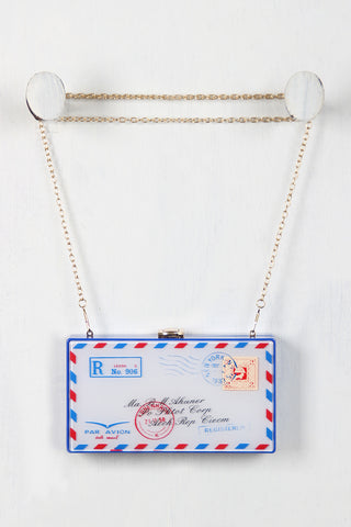 Post Marked Letter Clutch