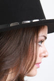 Metal Trim Hardware Boater Hat
