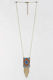 Native Beaded Pendant Necklace
