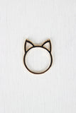 Purr-fect Rhinestone Kitten Ring