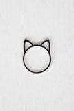 Purr-fect Rhinestone Kitten Ring