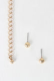 Circle Statement Necklace Set