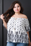 Off The Shoulder Boho Peasant Blouse