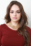 Double Layered Chunky Choker Necklace