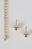 Double Layered Chunky Choker Necklace