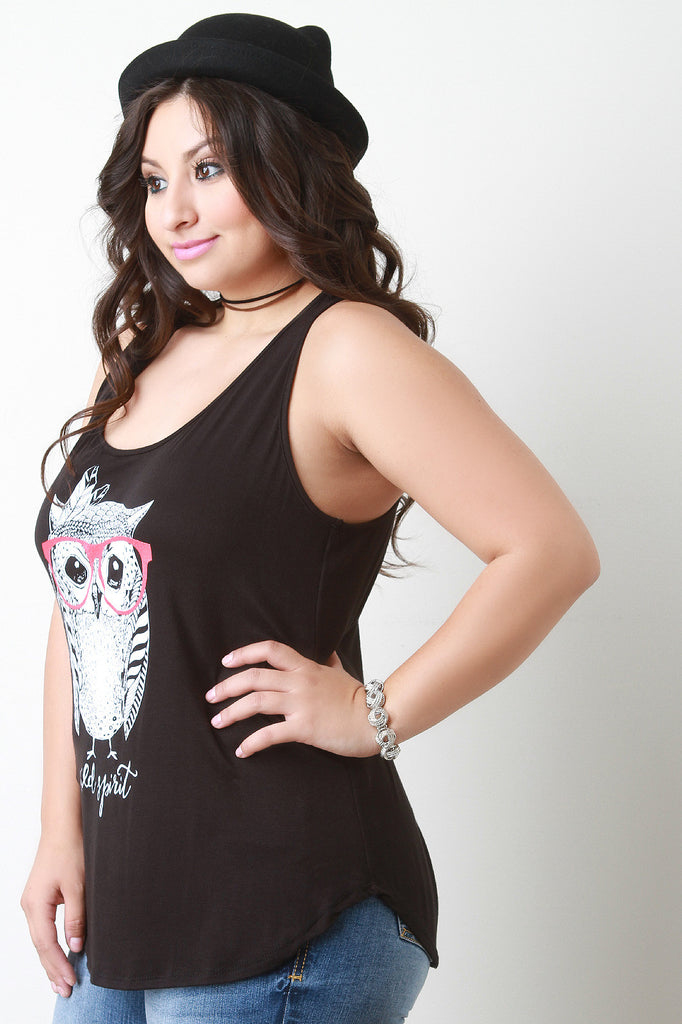 Wild Owl Racerback Tank Top