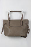 Vegan Leather Three Piece Tote Set