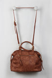 Medium Vegan Leather Satchel Bag