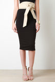 Faux Leather Obi Wrap Belt