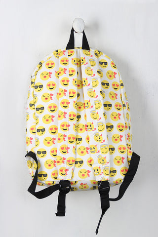 Canvas Emoji Backpack