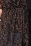 Floral Shimmer Mesh Cover Up Dress
