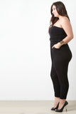 Strapless Ruched Jumpsuit