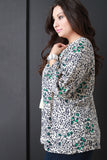 Floral Tassel Lace Up Long Sleeves Peasant Top