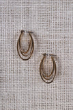 Oval Wire Hinged Earring
