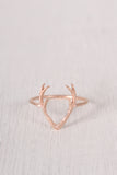 Dainty Antler Ring